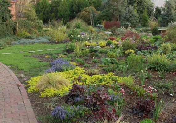 Colorful Landscape Paved Walkway